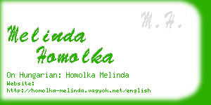 melinda homolka business card